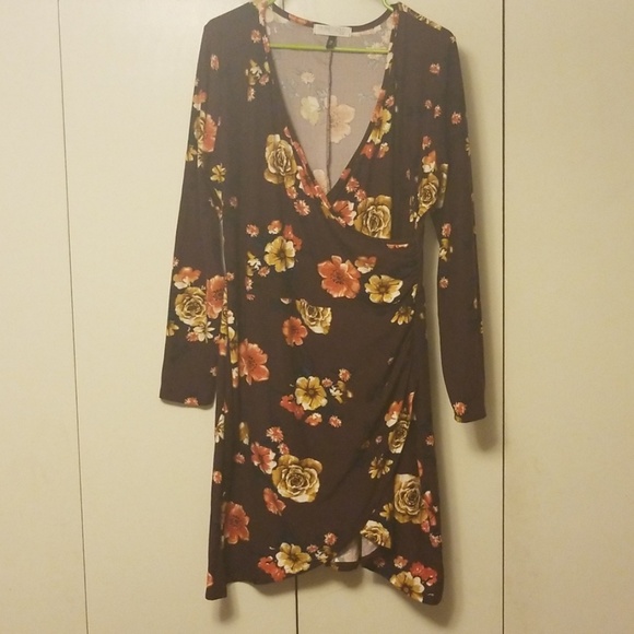Planet Gold Floral wrap dress** (worn once) - Picture 3 of 4